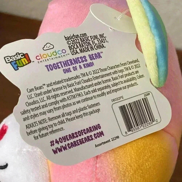 🆕Care Bears Colorful Plushie Togetherness Bear 12”🆕 - Picture 8 of 8
